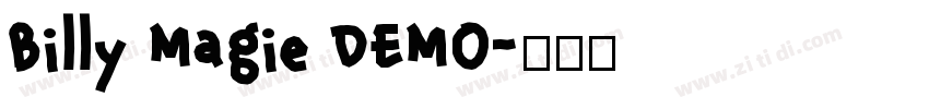 Billy Magie DEMO字体转换